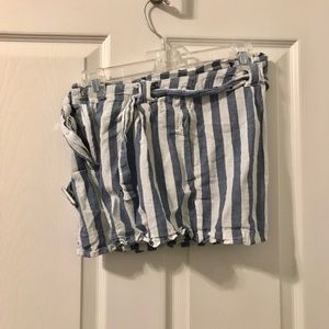 Light Blue and White Shorts